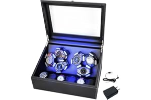 hightall Luxury Automatic Watch Winder for Rolex/Omega/Cartier for Automatic Watches with Whisper-Quiet Motor (<5dB), Anti-Scratch Memory Foam & Stable Base