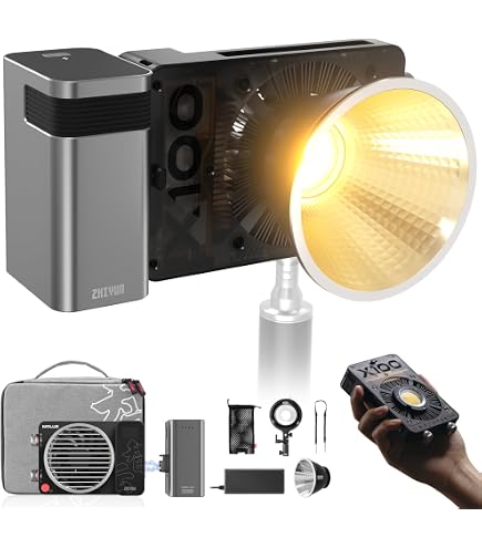 Zhiyun X60 RGB Pro LED-Videoleuchte – 60W, CRI 95, 2700K–6500K, Mit App & 15 FX-Effekten (ohne Akku)