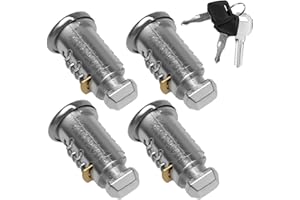 TOHHDOV 2 Pack Lock Cores with Keys Compatible with Thule One-Key System, Lock Cylinder with Key for Bike Rack, Roof Cargo, Ski Rack, Towers (2)