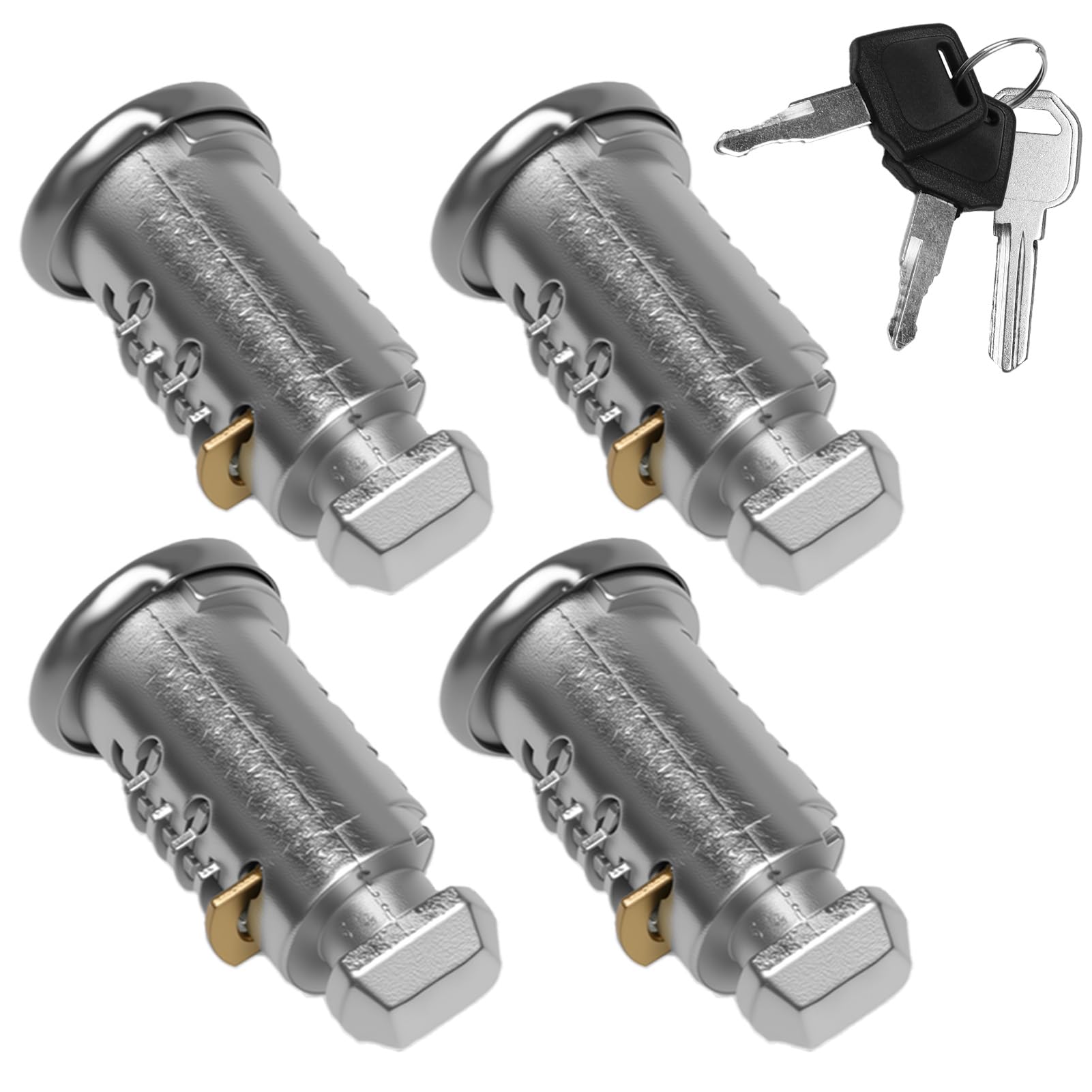 Photo 1 of 2 Pack Lock Cores with Keys Compatible with Thule One-Key System, Lock Cylinder with Key for Bike Rack, Roof Cargo, Ski Rack, Towers (2) (2)