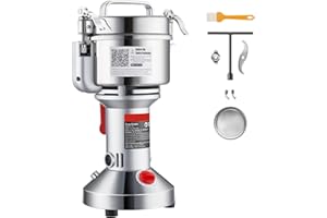 Uargd 550g Electric Grain Mill Grinder, 2000W High-Speed Stainless Steel Pulverizer for Dry Grains, Spices, Cereals, Coffee, 