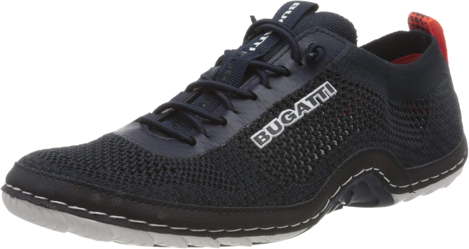 Chaussures Basses à Lacets Bugatti Homme - Cuir Véritable, Semelle Mémoire De Forme - Élégantes Et Confortables