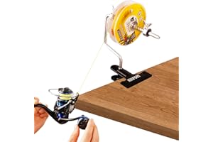 KULPORT Fishing Line Winder Spooler with Clamp- Protable Multifunction Spooling Station System for Spinning & Casting Reels - Fishing Accessories Gifts for Men