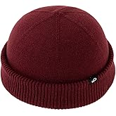 Comhats Short Fisherman Beanies Hat Men & Women, Trawler Knit Winter Hat, Light Warmth Skull Cap for Spring, M/L/XL/XXL
