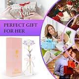 Beferr Galaxy Forever Rose Gift for Mum Rainbow LED Heart Base view 7