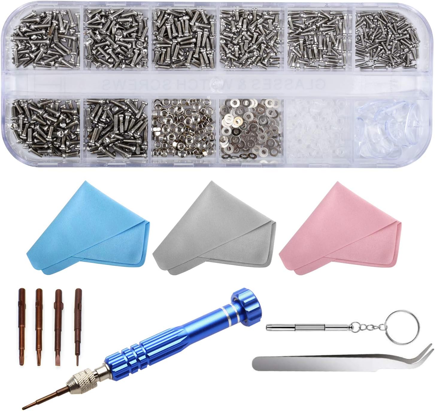 Drado 1100pcs Glasses Repair Tool Kit