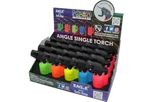 EAGLE TORCH® Neon Color Mini Angle-Torch; Flip Cap; 20 pcs./Display.