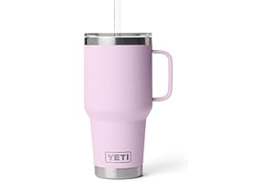 YETI Rambler 35 oz Straw Mug, Vacuum Insulated, Stainless Steel, Cherry Blossom