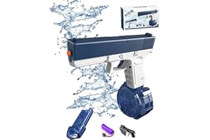 Ewritn Electric Water Gun for Adults & Kids, Up to 35 FT Range [400+ Shotting] Super One-Button Automatic Squirt Gun for Summer Pool Beach Party Boys Gift
