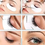 Sunallwell 100 Pairs Under Eye Gel Pads Eyelash Extension Lint Free Patches view 3