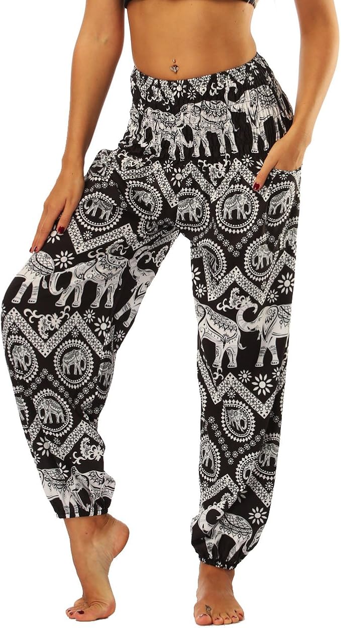 boho hippie high waisted pants