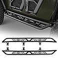 V8 GOD Gladiator Running Board Side Step Nerf Bar Side Rail Rock Slider w/Since 1941 for Jeep Gladiator 2020-2025 JT - Textured Black (Pair)