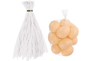 uxcell 100Pcs Reusable Produce Mesh Bags, 40cm Mesh Plastic Netting, Stretchable Egg Hatching Bags for Fruit Vegetable Storag