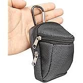 QIANQJL Golf Balls Pouch Bag Pocket Golf Ball Holder for Men Women Golf Tees Bag Pouch with Carabiner 2-Layers Zipper Golf Bags, 12*8*9CM, Quantity: 1