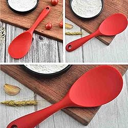 Silicone Rice Paddle Spoon Set of 2,Non Stick Heat
