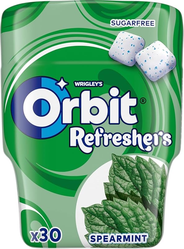 Refreshers Chicles Sin Azúcar Hierbabuena Grageas 6 Botes x 30 u.