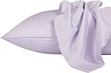 NTBAY 2 Pack 500 Thread Count Egyptian Cotton Pillowcases 50x75 cm Orchid Purple view 4