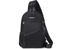 BOSTANTEN Sling Bag Shoulder Bag Crossbody Backpack Lightweight Casual Daypack for Men Women Travel Hiking Walking