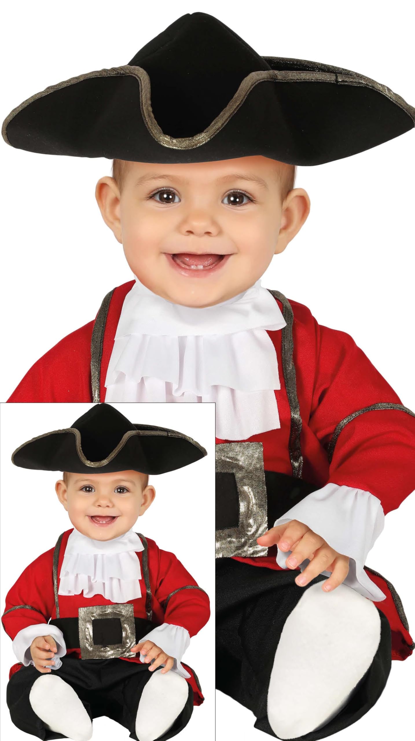 FIESTAS GUIRCA Pirate Captain costume for babies