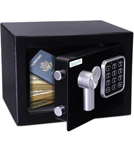 Safe Box, Small Safe For College Dorm Room, College Dorm Lock Box, Keys & Pass Code Home Safe Fireproof Box Cash Document Mini Children Piggy Bank 1 Set - View #8