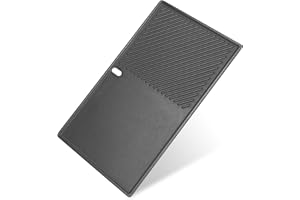 QuliMetal 66089 Griddle for Weber Genesis II/LX 400 Series Grills, Grill Part for Weber GS4 Genesis 2 E410, E415, E435, S-435, LX E-440, Cast Iron for Weber Genesis ii Griddle Insert