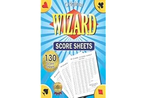 Official Wizard Score Sheets: 130 Page Travel Size Print Score Pads for Scorekeeping - 6 x 9 inches