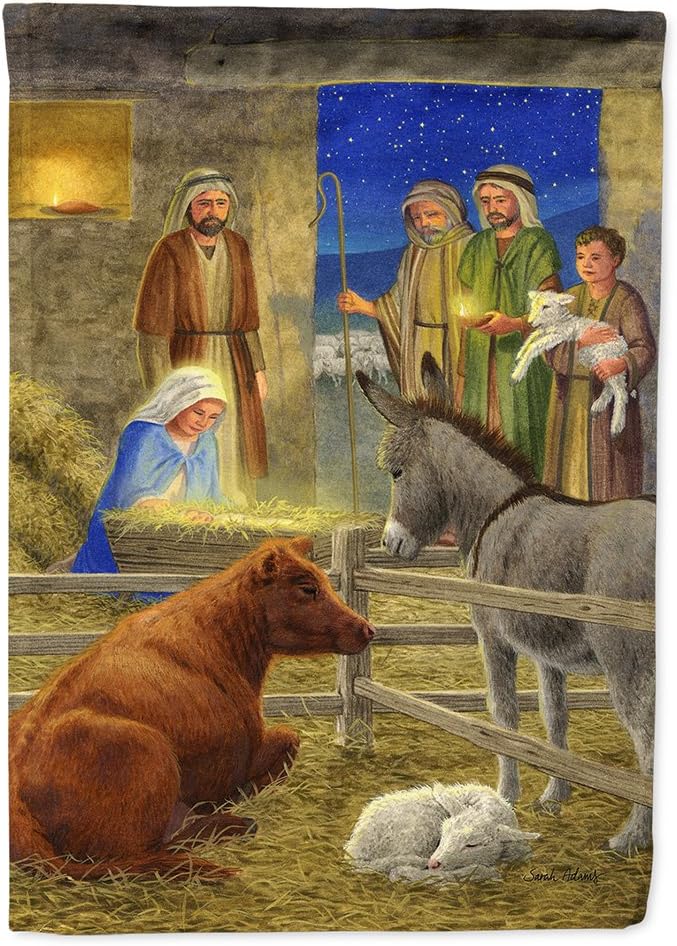Caroline's Treasures ASA2142GF Nativity Scene Flag Garden Size, Small, Multicolor