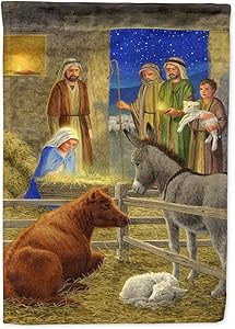 Caroline's Treasures ASA2142GF Nativity Scene Flag Garden Size, Small, Multicolor