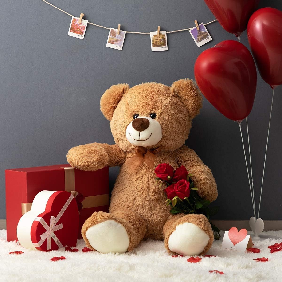 Ibonny 90 Cm Oso De Peluche Gigante Peluche Animal Juguete Grande Amor Regalo Munecas Para Ninos Peluches Juguetes Y Juegos Yellowpimento Com
