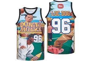PERC30 Men's Don't bea Menace 90s #96 Loc Dog Basketball Jersey S-XXXL