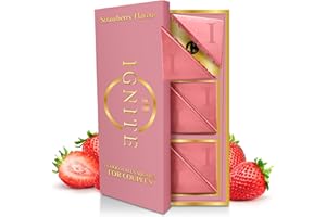 MBDH WELLNESS Ignite Chocolate Bars - Premium Strawberry flavor Chocolate Squares for Couples - 60% Cocoa, Vegetarian - Crafted with Selected Ingredients for a Delightful Experience - Ideal for Men & Women