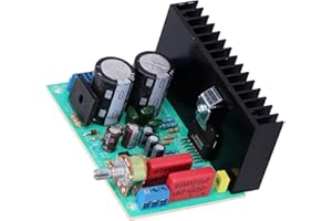 AKLOSIPY 2-Channel Stereo Digital HiFi Amplifier Board LM1876 - HighQuality Power Module with Potentiometer and Excellent Hea