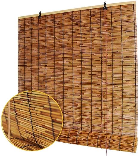 persianas cortina de bambu tejida a