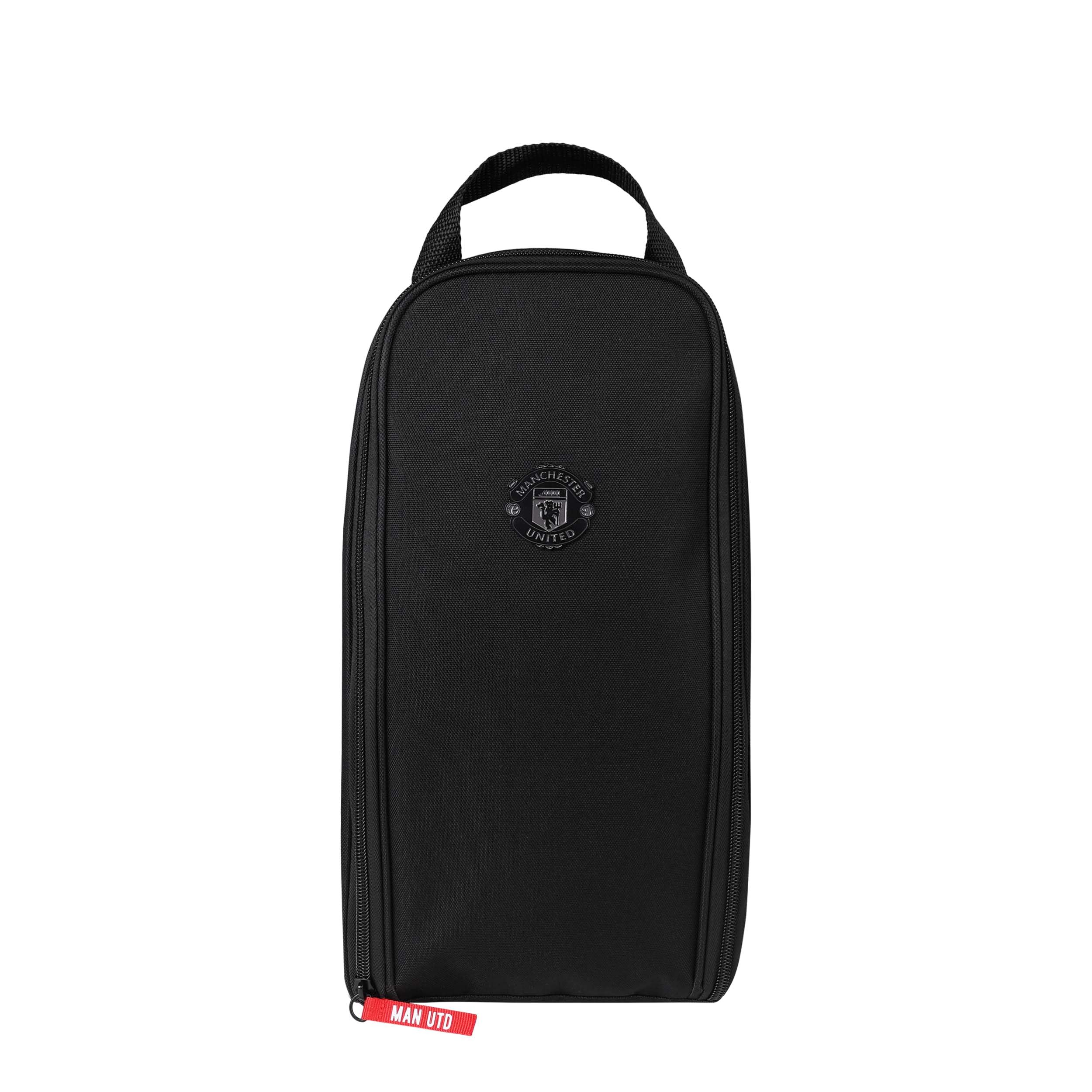 FOCO Officially Licensed Manchester United FC Black on Black Boot Bag