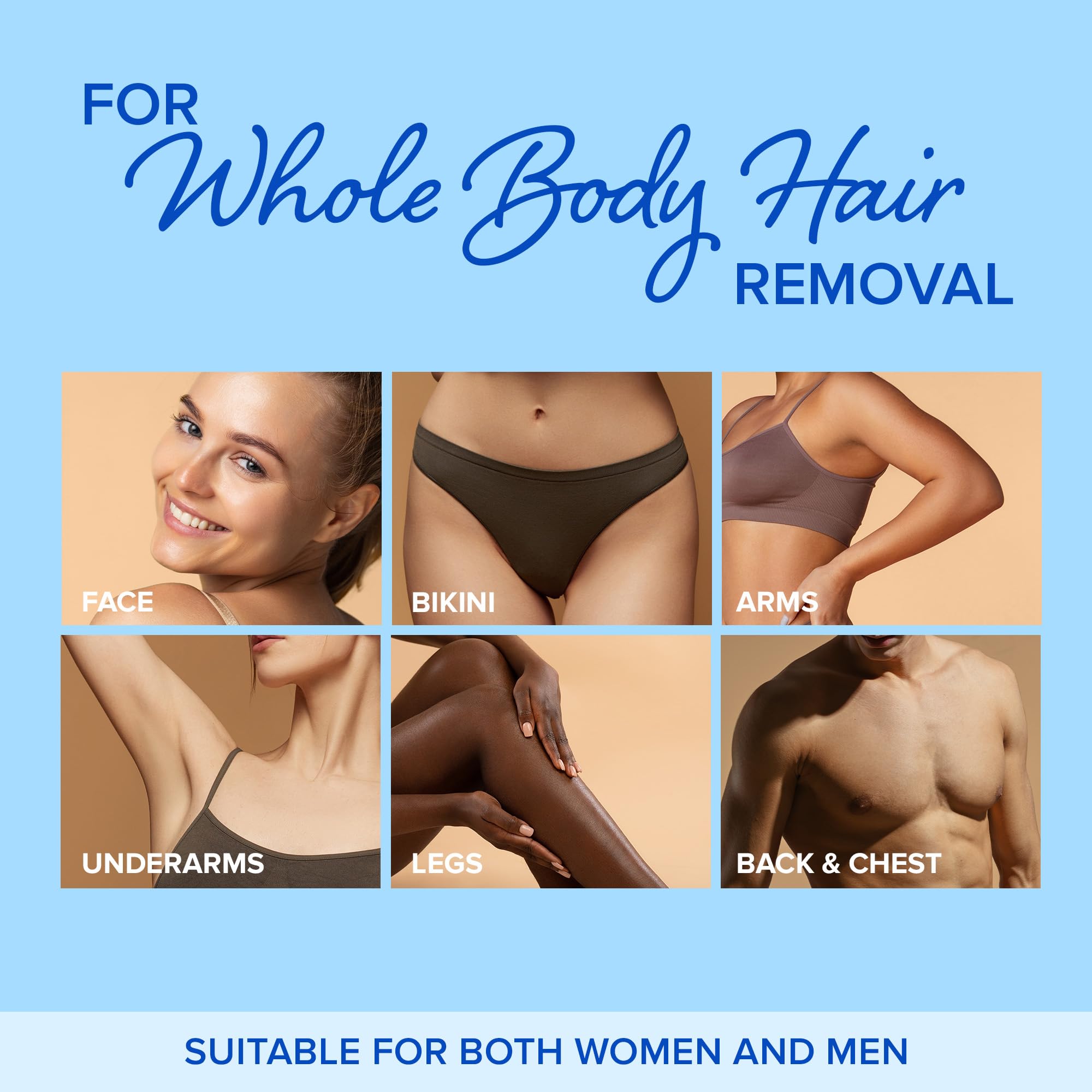 MAREE Hard Wax Beads - Hair Removal Kit with Marine Collagen Shea Butter & Aloe Vera - Body & Bikini - For Sensitive Skin - 450G