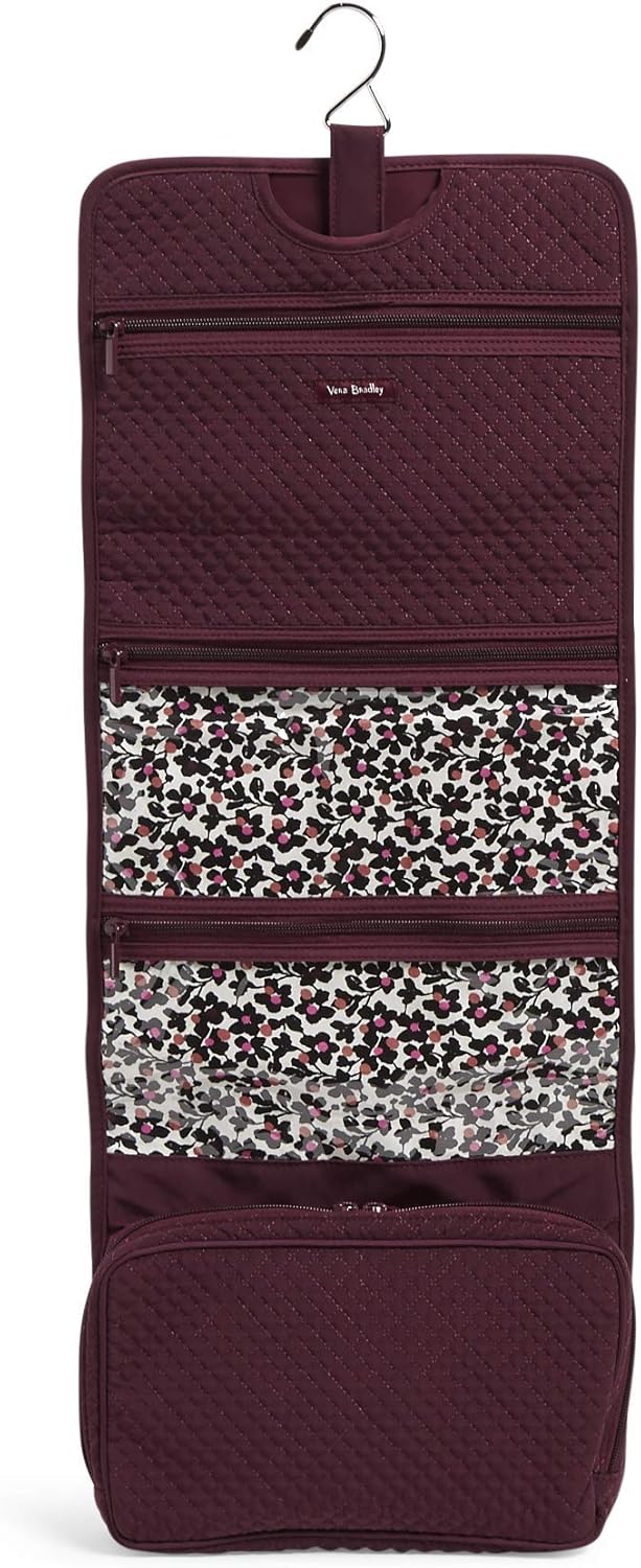 Vera Bradley Microfiber Hanging Travel Organizer, Mulled Wine