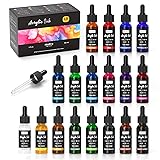 Nicpro 18 Colors Acrylic Ink, 1-oz(30ml) Bottle