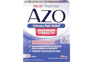 AZO Urinary Pain Relief Maximum Strength | Fast relief of UTI Pain, Burning & Urgency | Targets Source of Pain | #1 Most Trus