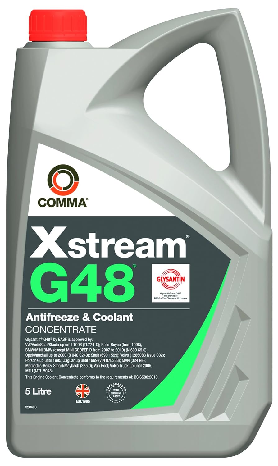 Comma XSG5L 5L Xstream G48 Antifreeze and Coolant Concentrate: Amazon ...