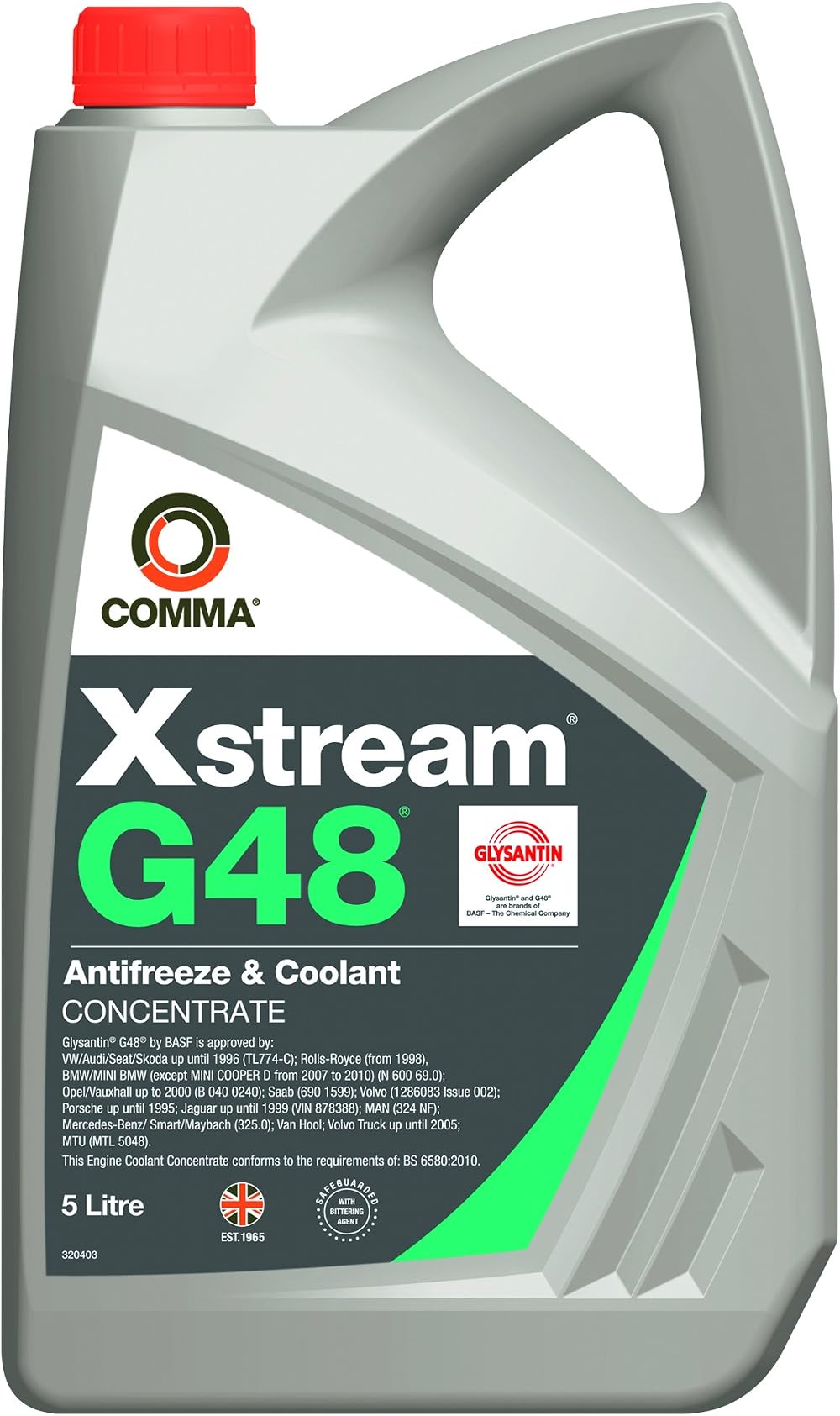 Comma XSG5L Xstream G48 Antifreeze Concentrate 5L Blue/Green