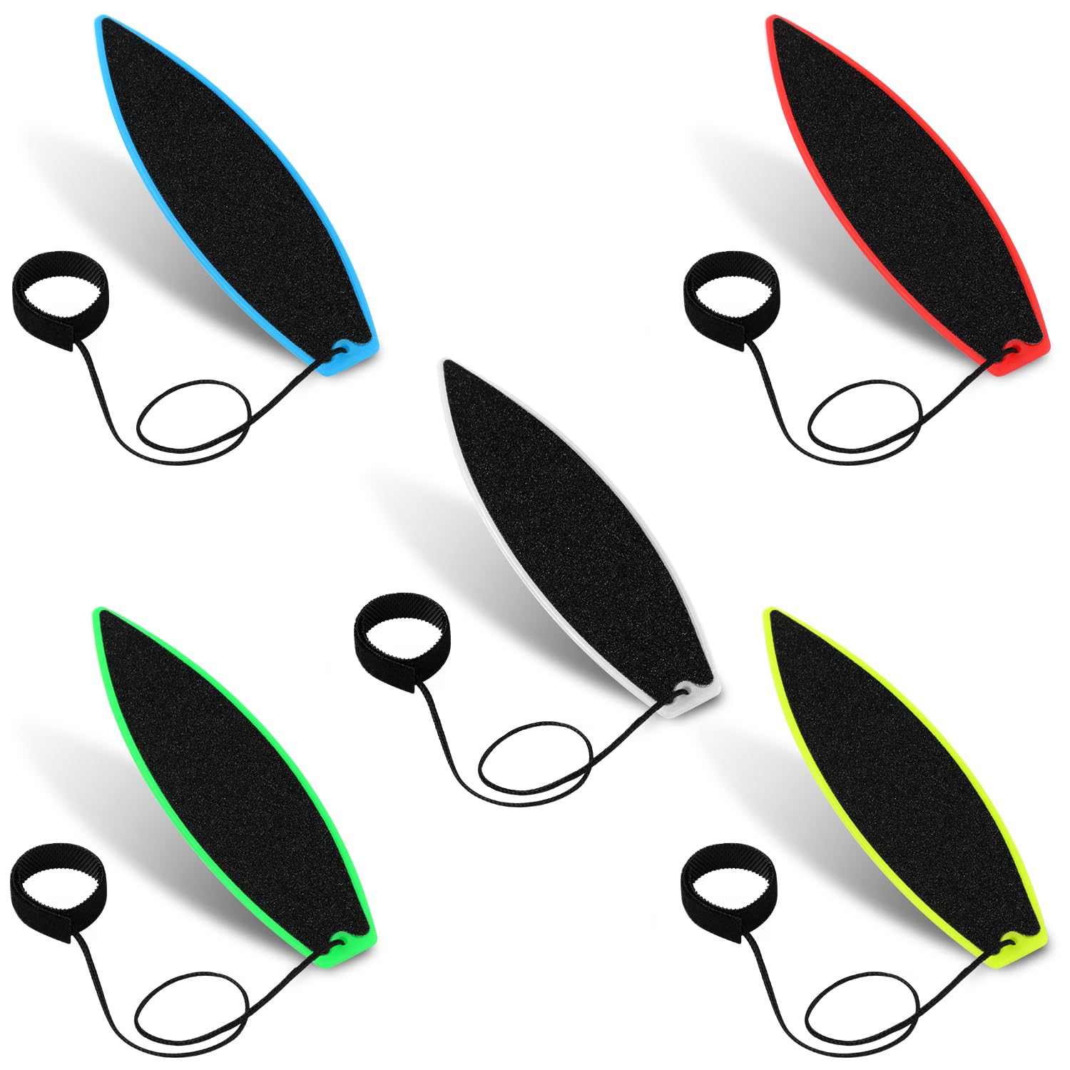 SAVITA 5pcs Finger Surfboards for Car Window Creative Mini Finger Surfboard Toy Fingertip Practice for Kids Teens Adults Indoors Outdoors