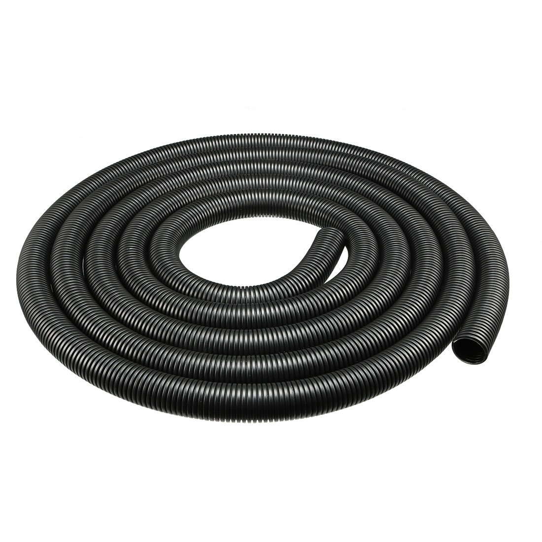 Sourcingmap 3.8 M 20 x 25 mm PP Flexible Corrugated Conduit Tube for Garden,Office Black — image 1