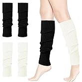 HEMOUR Leg Warmers for Women Girls Ribbed Knit, Fall Winter Gifts, Legwarmers Socks Y2K Fashion Yoga Ballet Dance Sports