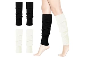 HEMOUR Leg Warmers for Women Girls Ribbed Knit, Fall Winter Gifts, Legwarmers Socks Y2K Fashion Yoga Ballet Dance Sports