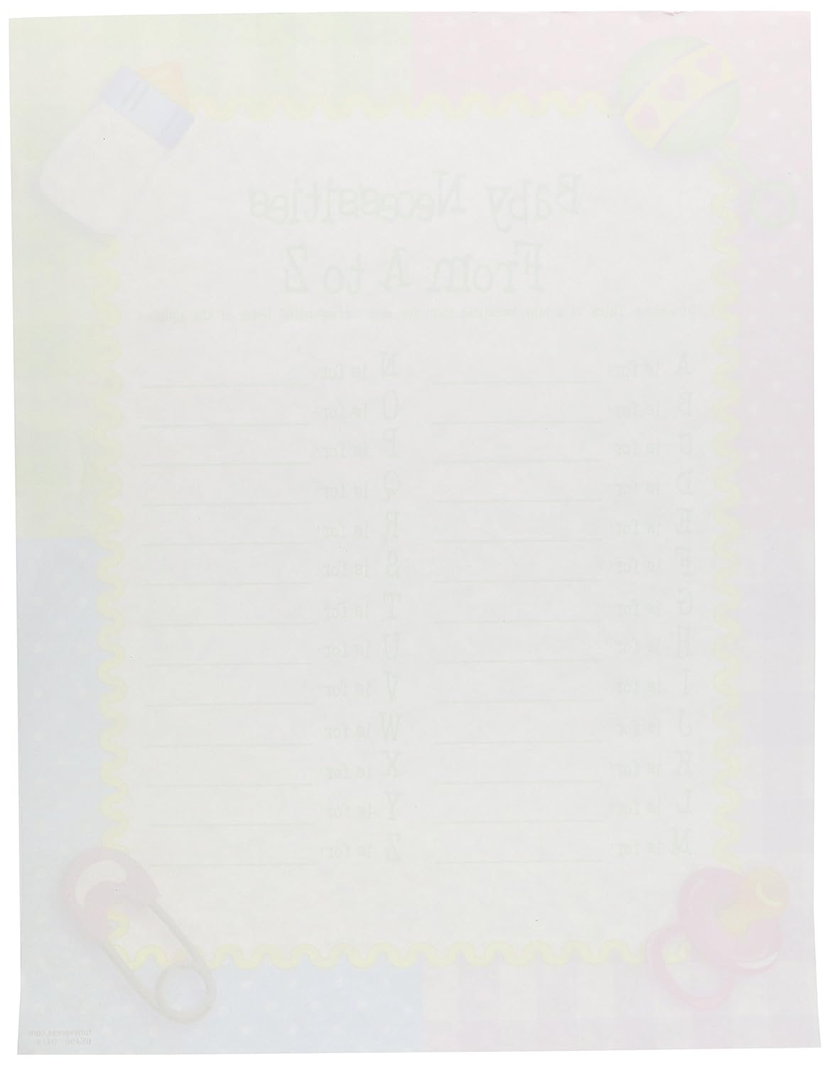 baby necessities from a to z