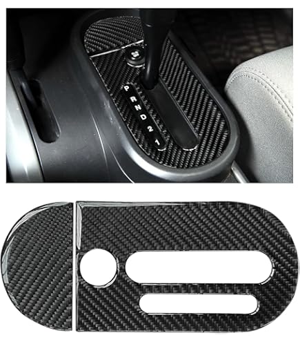 Cubierta Panel Aire Acondicionado Para Jeep Wrangler JK 2011-2018 - Fibra De Carbono, Adhesiva