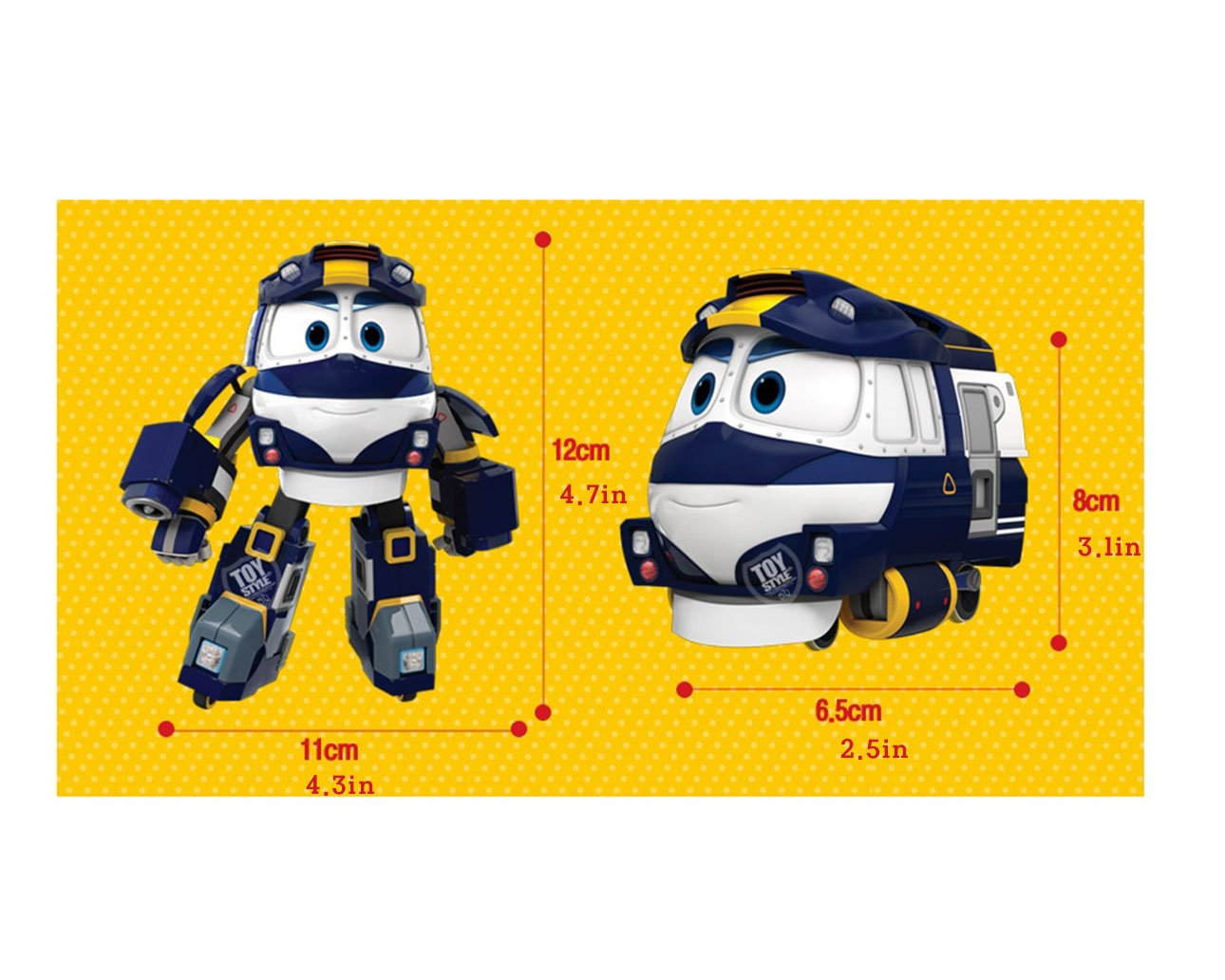 Robot Train Korean Animation Transformer Train Robot Character Kay Toy