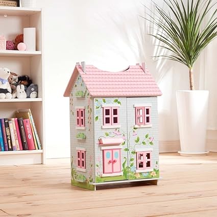Amazon Com Teamson Kids Sweet Pea Cottage 15 75 L X 12 6 W X
