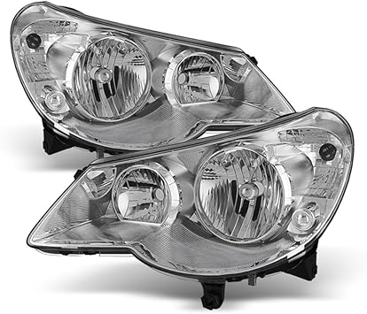 Amazon Com Acanii For 2007 2010 Chrysler Sebring 4dr Sedan Headlights Headlamps Head Lamps Replacement Driver Passenger Side Automotive