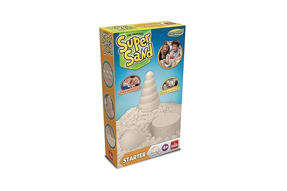 Goliath 83210 | Super-Sand Starter-Set | magischer Super Sand für Sandburgen im Kinderzimmer | kreative Sandbauwerke | faszin